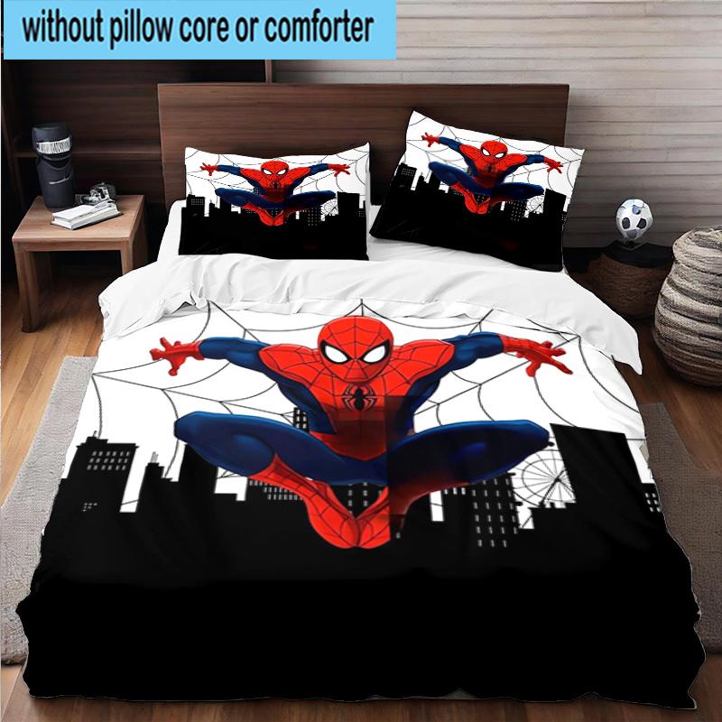 3pcs Spider 3pcs Bedding,Including 3pcs Duvet Cover And 2pcs Pillowcases Perfect for Christmas,Ideal for Bedroom, Dormitory