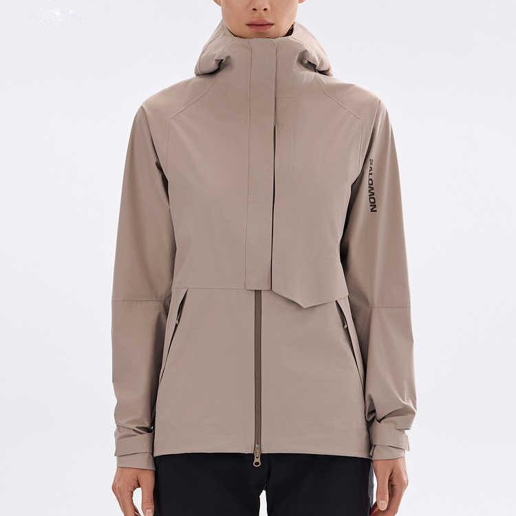 SALOMON Outerpath Travel Outdoor Series Pohodlná mikina na zip Dámská bunda Mauve C24688