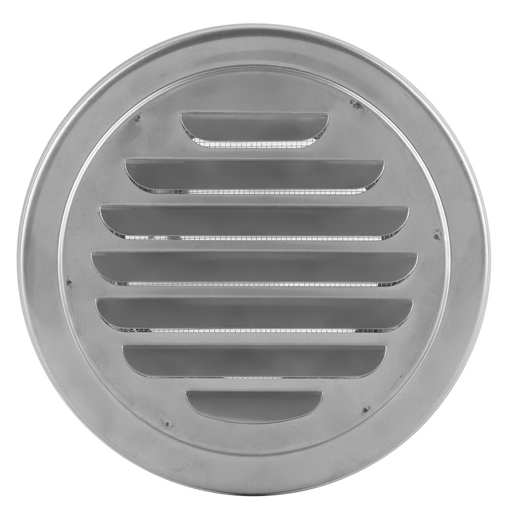 Stainless Steel Wall   Vent Round Flat Grille Ducting Ventilation Cover Outlet Insect Mesh Vent Covers Stainless Steel   Soffit Vent Cover 4 Ro