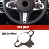 Car Steering Wheel Decorative Frame Button M Sports Sticker For BMW 5 Series G30 X3 G01 X4 G02 2018-22 Auto Interior Accessories