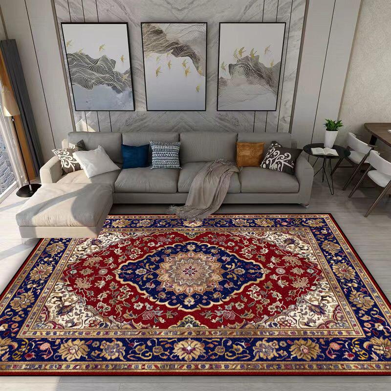 Persian Retro Carpet Living Room Decoration Home Sofa Area Rugs Boho Bedroom Non-slip Rug Hall Coffee Tables Washable Floor Mat