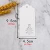 100pcs, Red Christmas Tree Design Kraft Paper Cards for Packaging and Hanging Decorations, Perfect Gift Tags and Ornaments