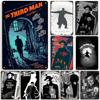 The Third Man Affisch Film Metallskylt Vintage Affisch Retro Metallplatta Garage Café Hem Metallplatta Industriell Dekor Väggdekor