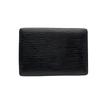 Used LOUIS VUITTONKey Holder  Black Leather Unisex