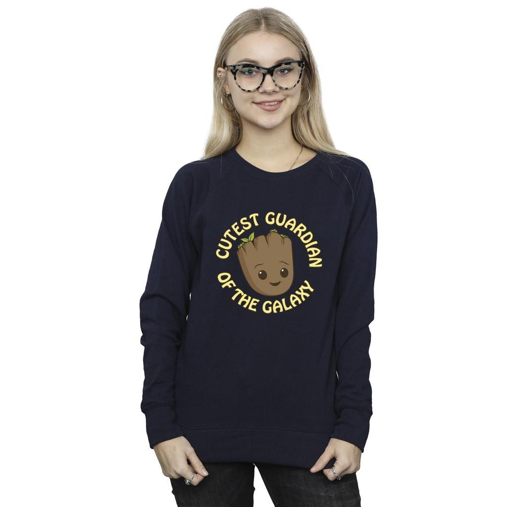 Marvel Womens/Ladies I Am Groot Cutest Guardian Sweatshirt