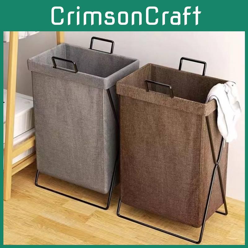 Portable Foldable Laundry Basket Side Handles Dorm Bedroom Storage Bathroom