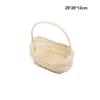 Beautiful Hand Made Flower Storage Basket Imitation Rattan Woven With Handle Storage Baskets Shopping Storage Hamper Basket