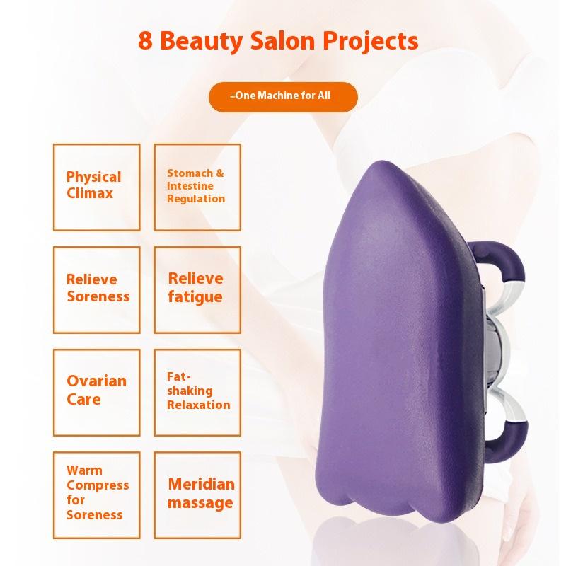 Heating vibration muscle fat shock instrument multifunctional ovarian high frequency household shaping vibration massager