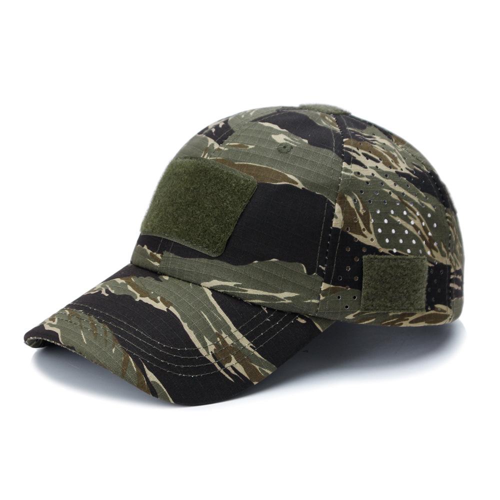 New Breathable Camo Baseball Cap Men - Military Tactical Peaked Hat for Outdoor Sports Training Sun Protection