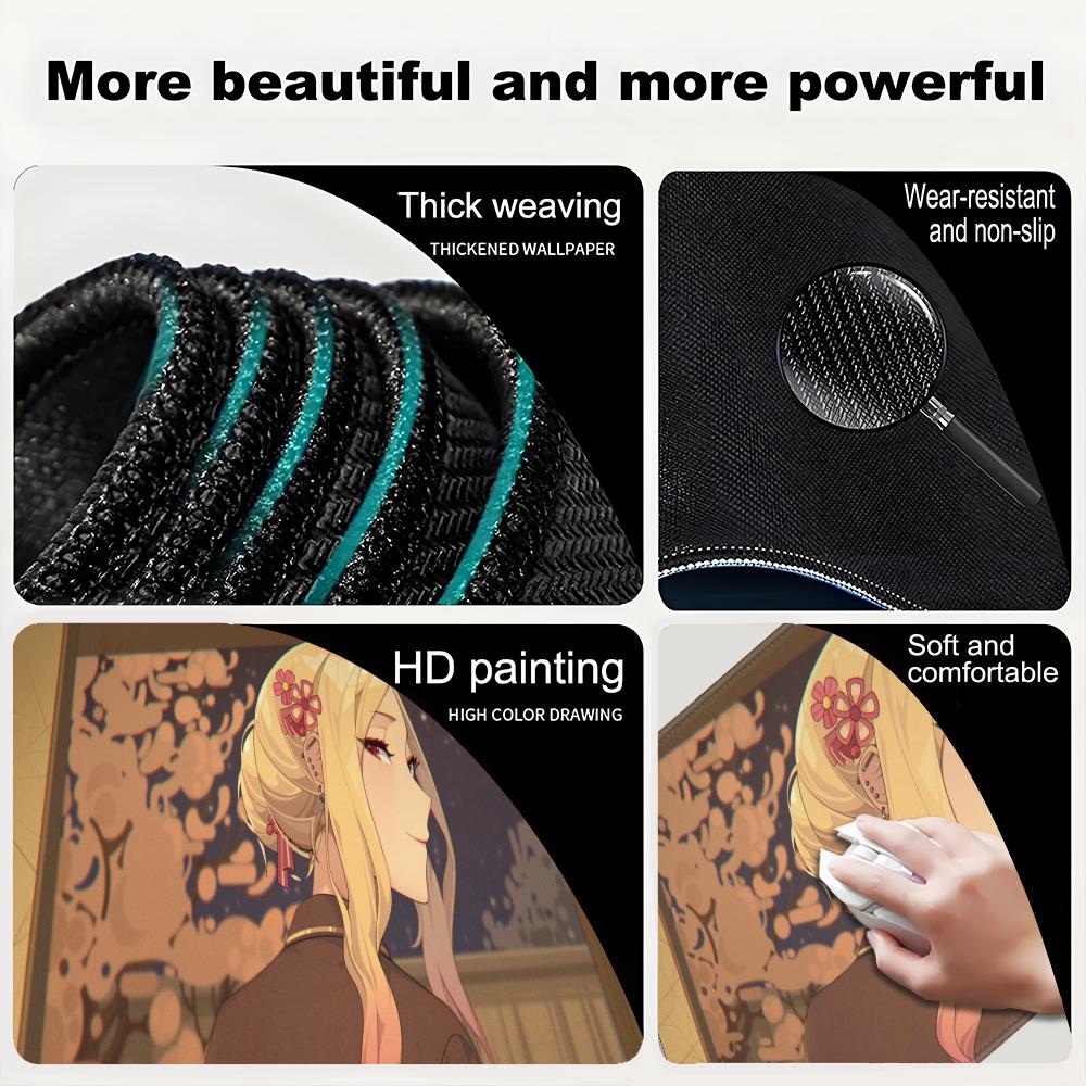 Animation Beautiful patterns My Dress-Up Darling Office Computer Desk Mat Table Keyboard Big Mouse Pad Laptop Cushion Nonslip