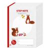Sakura Study Yusuke Yonezu 5mm Grid Wireless Pack of Cray-Pas Notebook, Design, Lines, Binding, Red, 10, NM522(10)