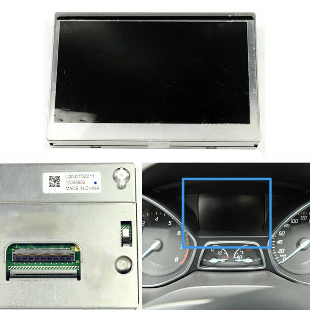 4.2" LCD Display Color Screen Fit for Ford Escape 2014-2016 Focus 2013-2016 140MPH Speedometer Instrument, Replace LQ042T5DZ12A LQ042T5DZ02