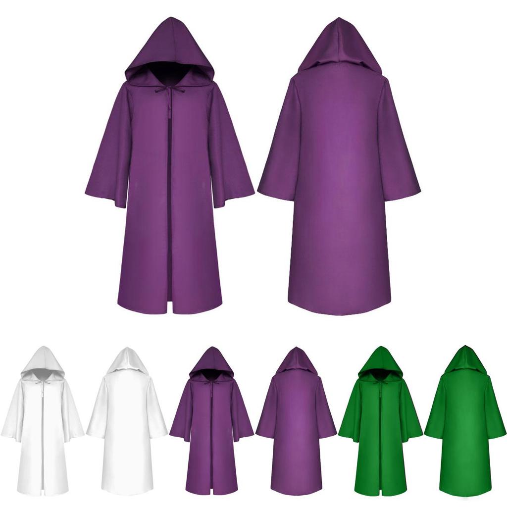 Premium Quality Star Wars Jedi Warrior Hooded Cloak Cape Robe For Cosplay Events