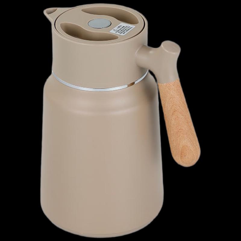 Shangqi 304 Stainless Steel Wood Handle Vacuum Insulated Pot