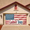 USA Celebration Polyester Material Party Backdrop Stars and Stripes Labor Day Banner for National Holiday