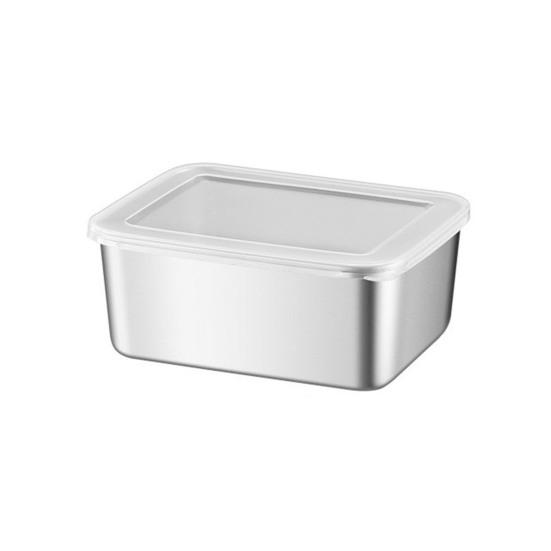 Stainless Steel Lunch Box with Lid Airtight Square Bento Box for Meal Prep Lunch Refrigerator Stackable Oven Safe Food Storage Container