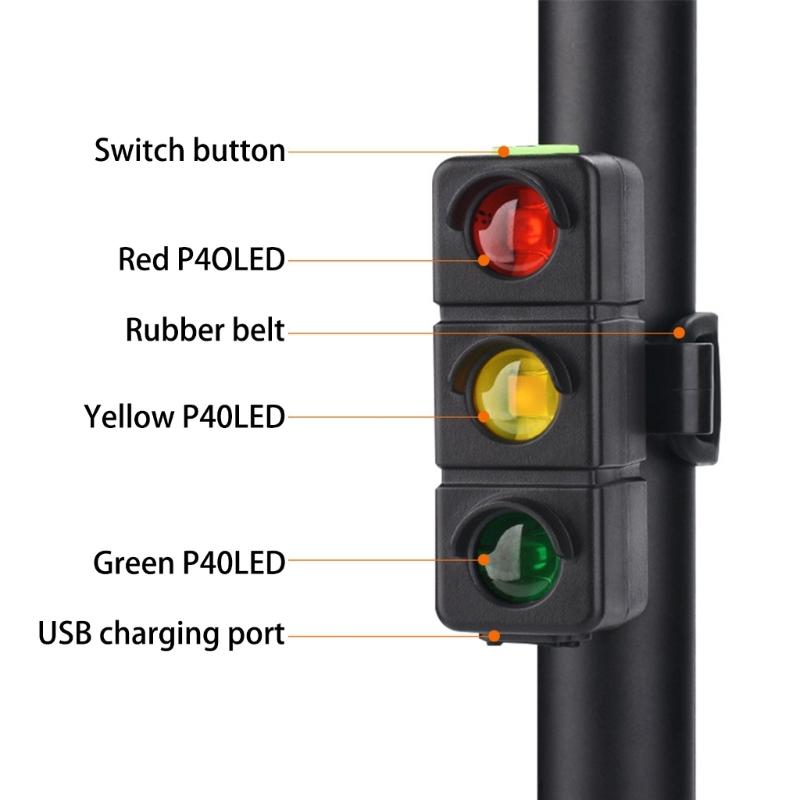 Bikes Rear Light Turn Signals Wireless Remote Brake Charging Weatherproofed for Mountain Bikes Scooters