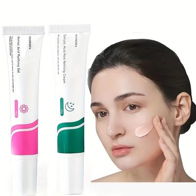15zelaic gel na obličej na akné, černé tečky, velké póry, krém na minimalizaci pórů s kyselinou salicylovou pro čistou pleť 30 ml