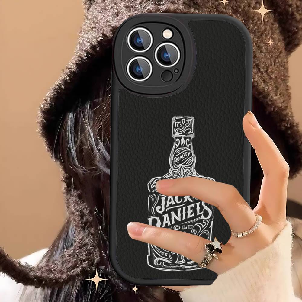 Classic Whiskey Logo J-Jack D-DanielS Phone Case For IPhone 11 12 13 14 15 16 Pro Max Plus Leather Cover