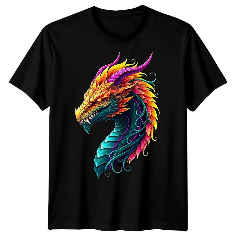 Dragon Fantasy Dragons Mens TShirt Mythical Creature Graphic Tee Unisex T-Shirt S
