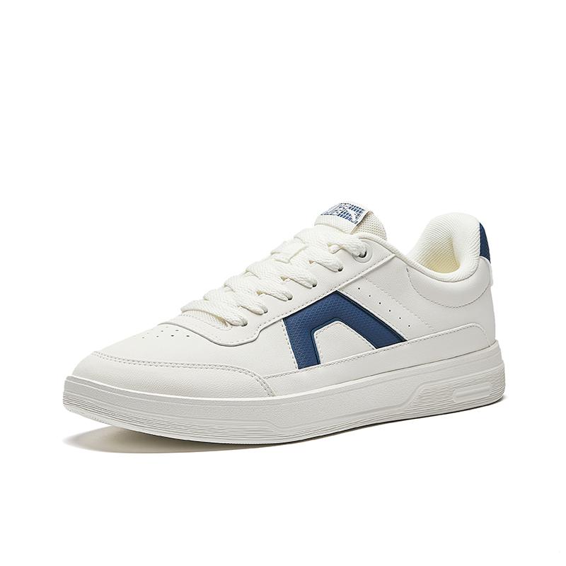 Anta Ace Comfortable Trend Classic Wrap Cushioning Wear-Resistant Low-Top Skate Shoes Men Sneaker Ivory-White Deep-Blue 912538026-4