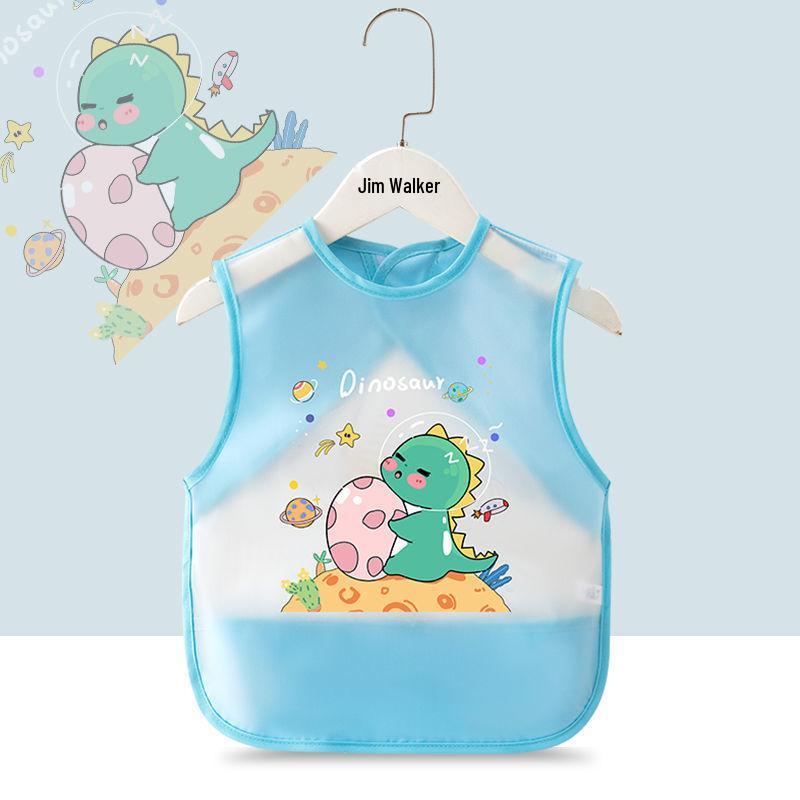 Waterproof Unisex Baby Bib: Anti-Stain Sleeveless Smock for Kids, Reversible Protective Wear.
