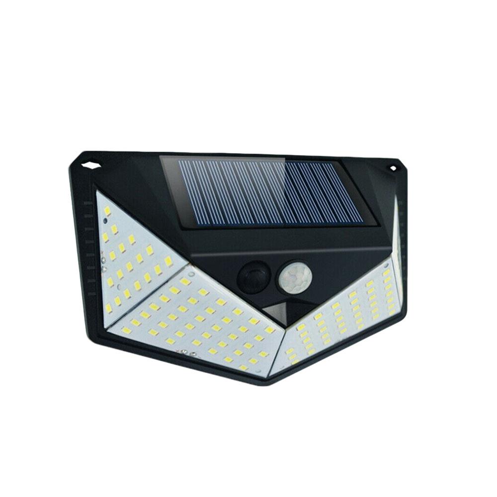 1-4Pcs 100 LED Solar Wall Light Outdoor Solar Lamp PIR Motion Sensor Solar Powered Sunlight Street Lantern for Garden Decoration
