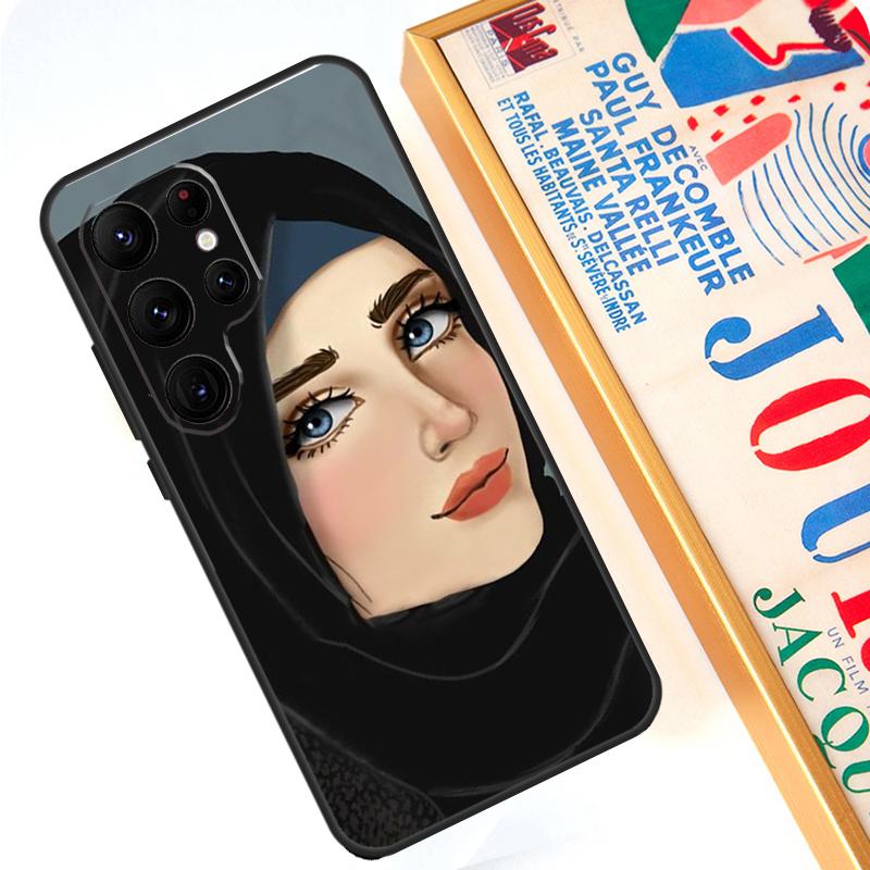 

Исламский мусульманский чехол с хиджабом для девочек для Samsung Galaxy S24 S23 S22 Ultra Note 20 10 Plus S8 S9 S10 S20 FE S21 FE Galaxy S9