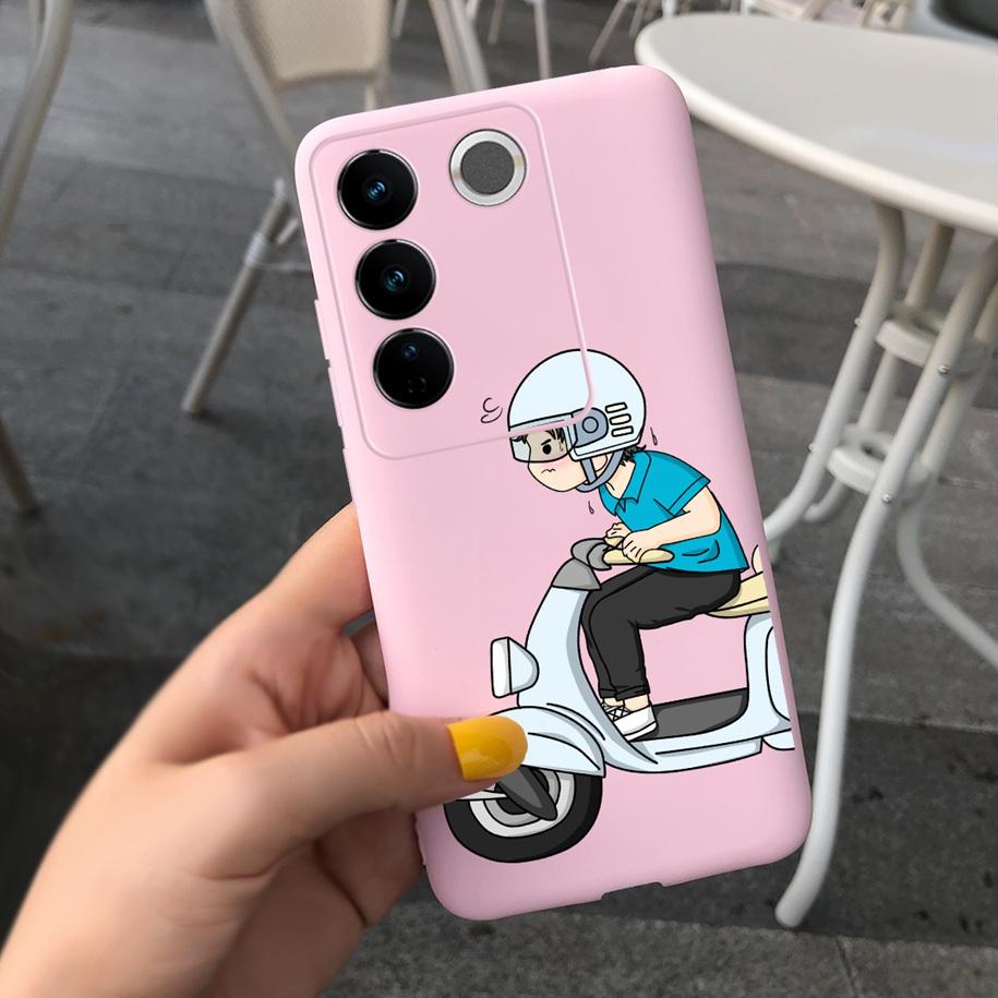For Vivo V27 Pro Case Vivo V27e Back Cover Fashion Candy Color Painted Funda For Vivo V27 5G V 27e V27Pro V2237 V2230 Soft Shell