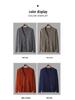 Men's V-Neck Pure Wool Cardigan, Plus Size, Middle-Aged & Elderly, Loose Fit, Solid Color, Casual Knit Outerwear for Autumn & Winter.