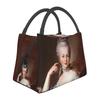Portrait Of Marie Antoinette Martin Va Insulated Lunch Bag for School Bento Storage Food Boxes Cooler Thermal Lunch Box Tote