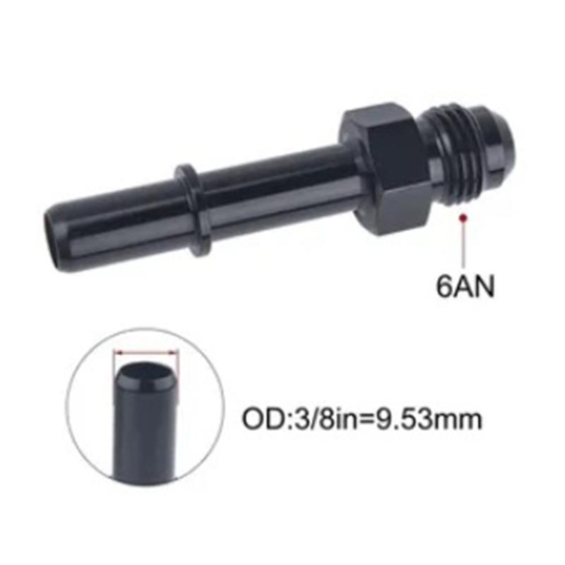 AN6 AN8 Male Flares To 5/16" 3/8" Fuel Hardlines Tube Fitting Adapter Connector For 5/16" 3/8" Tube