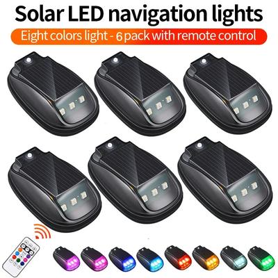 Samolot napędzany energią słoneczną Samolot Helikopter Światła ostrzegawcze Bezprzewodowe światło LED RGB Stroboskopy LED Błysk LED Do samochodu Motocykla