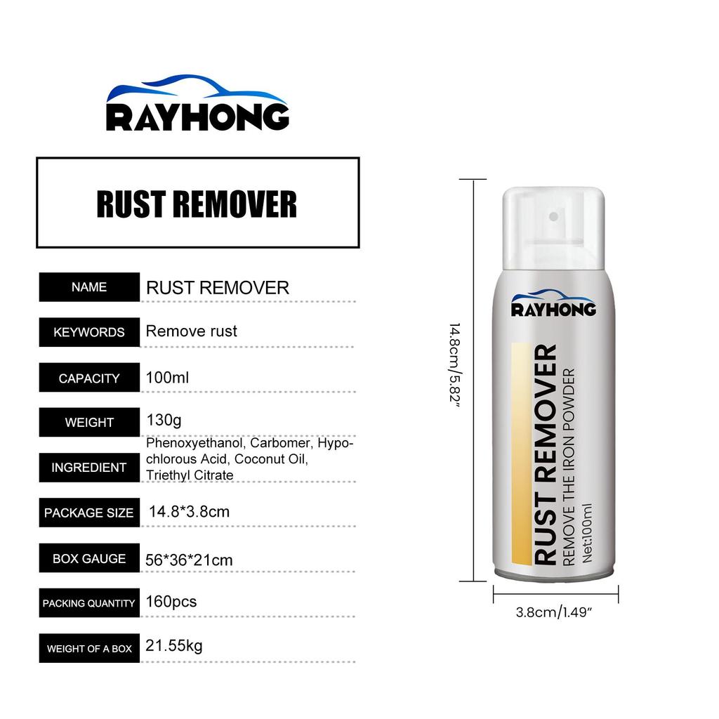 Multi-Function Rust Remover & Penetrating Oil - Tire, Rim & Metal Cleaner with Anti-Rust & Lubrication for Loose Screws