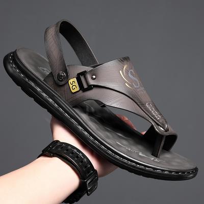 Men's Sandals Wholesale Summer Soft Soled Anti Slip Beach Shoes Men's Large New Flip-flops Casual Outwear Sandals