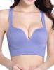 Night No Can Also Be Used As an Inner Sports with Inner M [Ranmy Stage] [All-day Bra] Women's Bra, Movement, Bra, Non-wired Bra, Pad, Blue,