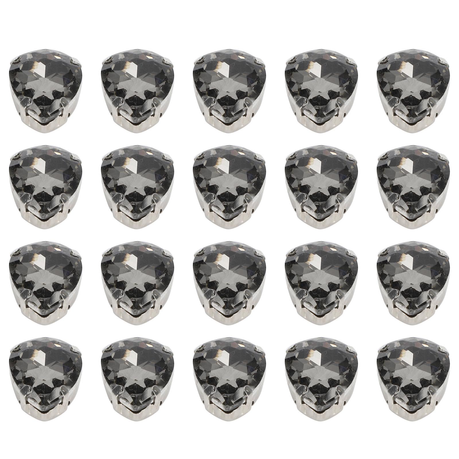 

20 шт. Сделай сам Клеивающиеся Стразы Свадебное Платье Ретро Мода Ручная Работа Стекло Украшения для Одежды 15 x 18 мм