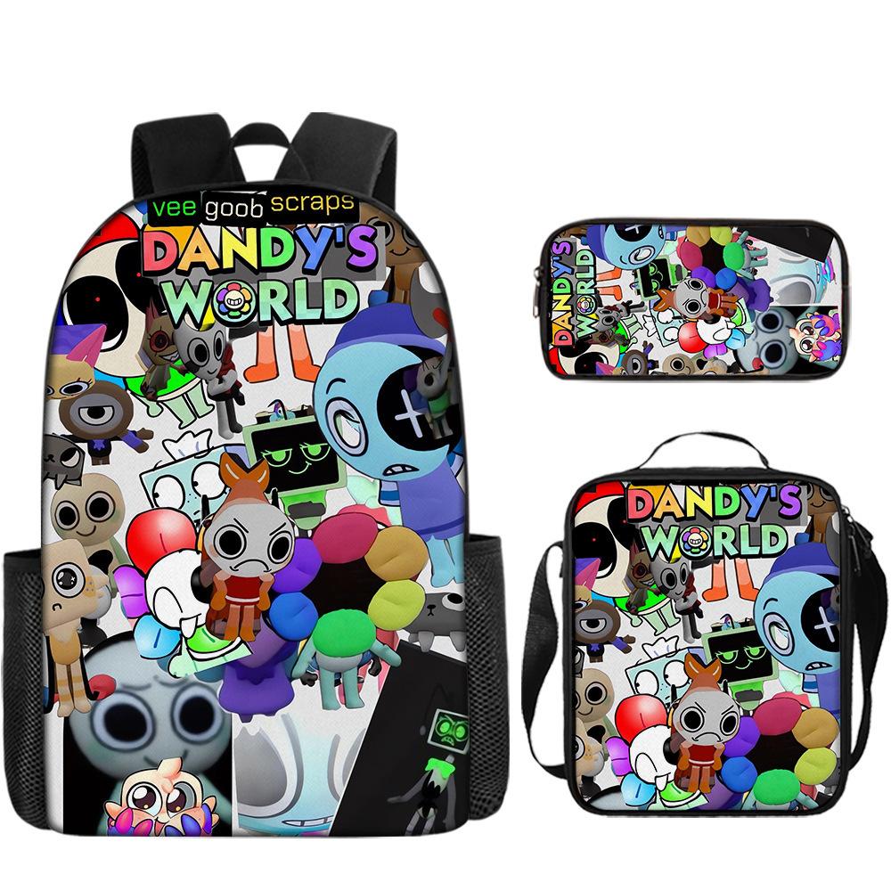 Skolstart Ryggsäck Dandy'S World Ryggsäck Elev Skolväska Axelväska Pennfodral
