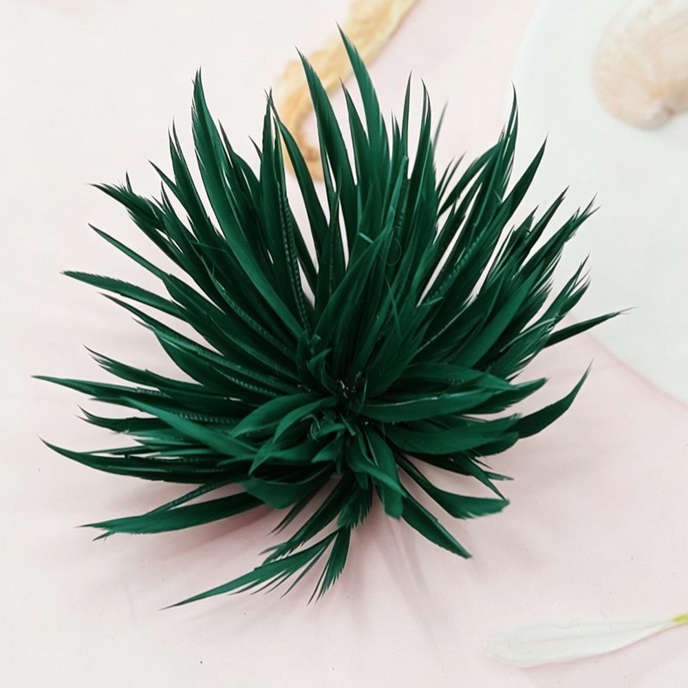 Feather Tear-Off Flower DIY Handmade Jewelry Craft Hair Brooch