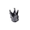 18K Gold Crown Beads with Micro-inlaid Zircon for DIY Jewelry Making