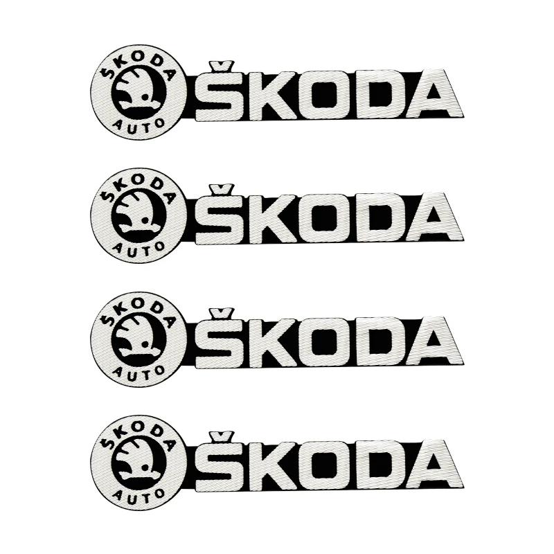 Car Sticker Car Styling Audio Speaker Decorate Sticker 3D Aluminum Badge Emblem Decals For Skoda Fabia Superb Octavia A2 A3 Rapi
