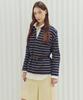 J By Lara Button-Down Rugby T-Shirt_Navy