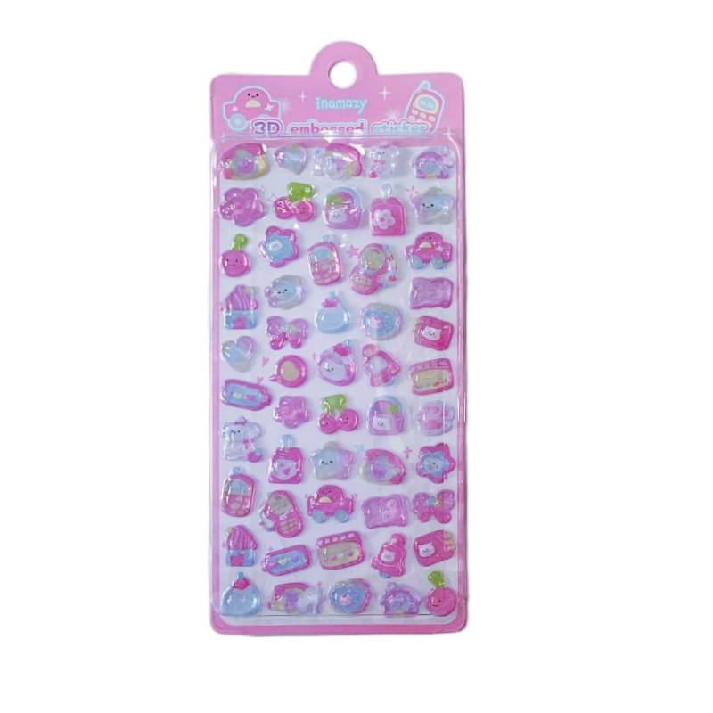 

3D Puffy Animation Sticker Sheet Ocean Animal Bread Fruit Kawaii Stickers For Phone Case Laptop Journal Scrapbook Diy Decoration