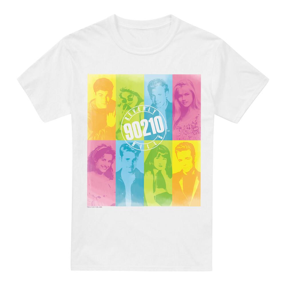 90210 Color Block Of Friends T-Shirt S-2XL White M