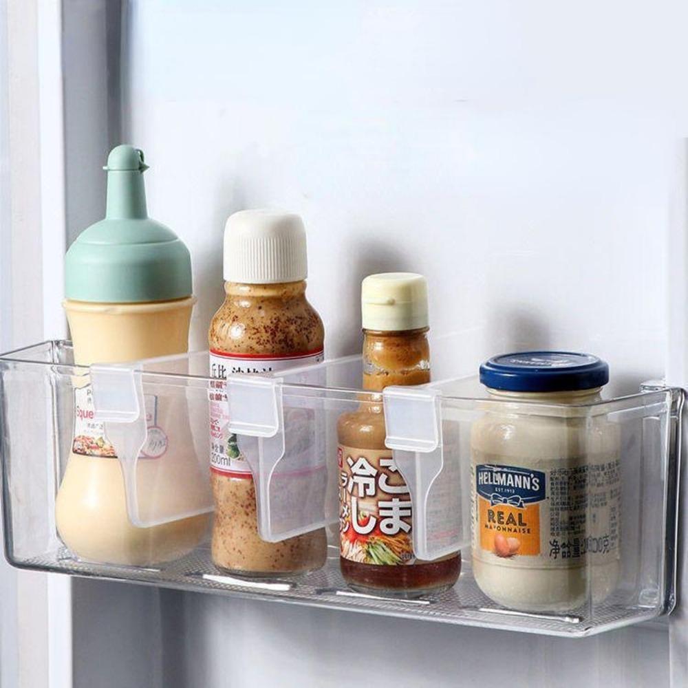 10Pcs/Lot Refrigerator Storage Partition Board Retractable Plastic Divider Storage Splint Kitchen Bottle Can Shelf Organizer