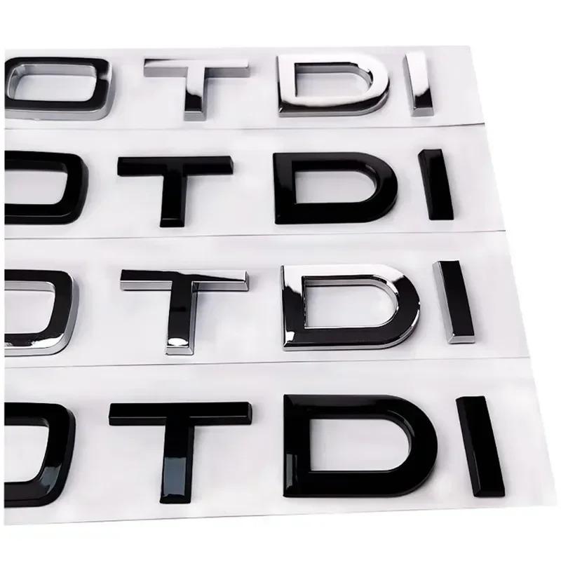 2026 Hot Sticker Decal for Audi A3 A4 A5 A6 Q3 Q5 Q7 S7 Chrome Black ABS Letters 2.0 TDI 3.0 TDI Rear Boot Trunk Logo Badge Emblem