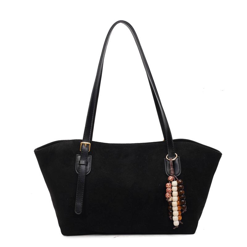 Retro Bag Women's Large-capacity Autumn and Winter Versatile Simple Shoulder Bag Fashionable Commuter Tote Bag