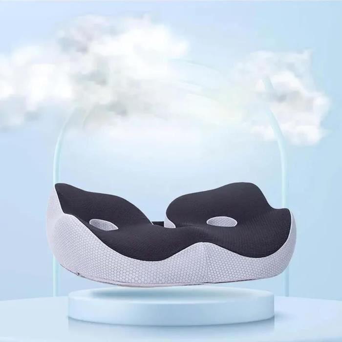 Coussin de siège - Mousse à mémoire de forme - Ergonomique - Lavable - Confortable