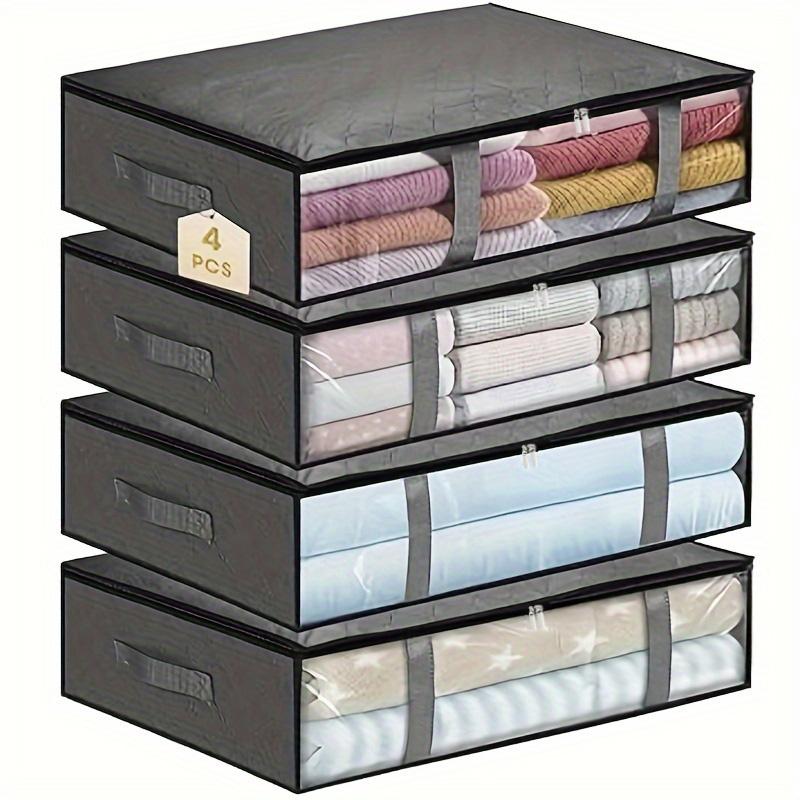 Non-Woven Underbed Storage Bag Foldable Clothes Duvet Pillow Clothes Quilt Storage Organizer Sundries Storage Bag