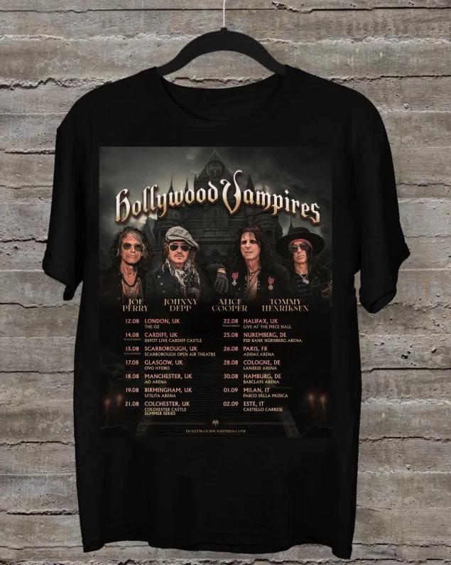 Rare The Hollywood Vampires UK + Europe Tour 2026 Collection S-5XL Tee M